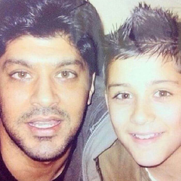 Yaser Malik with his son, Zayn Malik.
